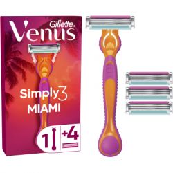 ������ Gillette Simply Venus 3 Miami � 4 ������� ����������� (8700216878333) - �������� 2