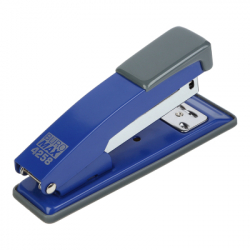 Степлер Buromax металлический, JOBMAX, 20 листов, (скобы №24;26), 112 х 44 х 34 мм, синий (BM.4258-02) - Картинка 2
