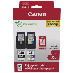�������� Canon PG-540 Multipack PG-540L/CL541XL BK, Color +Glossy Photo Paper (5224B012)