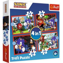  Trefl Sonic Prigodi Sonika 4 in 1 (35, 48, 54, 70)  (5900511346251)
