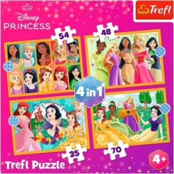 Пазл Trefl Princess Сказочные истории 4 in 1 (35, 48, 54, 70) элемента (5900511346510) - Картинка 6