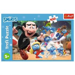 Пазл Trefl The Smurfs Уроки тата Смурфа 100 елементів (5900511164817) - Картинка 3