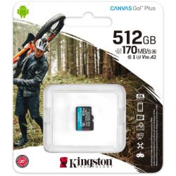 ����� ���'�� ����� ���'�� Kingston 512GB microSDXC �lass 10 UHS-I U3 V30 A2 Canvas Go Plus G4 (SDCG4/512GBSP) - �������� 3