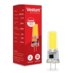  Vestum LED COB G4 3,5W 3000K 220V (1-VS-8101)