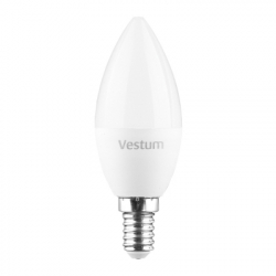 Лампочка Vestum LED C37 4W 3000K 220V E14 (1-VS-1308) - Картинка 2