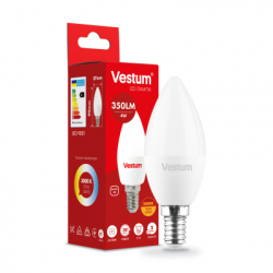  Vestum LED C37 4W 3000K 220V E14 (1-VS-1308)