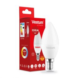 Лампочка Vestum LED C37 6W 3000K 220V E14 (1-VS-1304) - Картинка 2