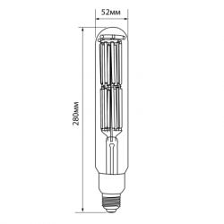 �������� Videx LED Filament T52F 50W E27 5000K (VL-T52F-50275) - �������� 2