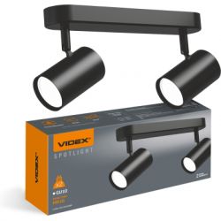 Світильник точковий Videx під лампу 2xGU10 накладний поворотний (VL-SPF05B-BPB) - Картинка 3