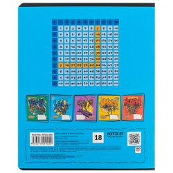 Тетрадь Kite Ninja Turtles, 18 листов, клетка (NT24-236) - Картинка 7