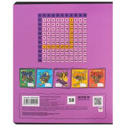 Тетрадь Kite Ninja Turtles, 18 листов, клетка (NT24-236) - Картинка 9