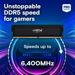 Модуль пам'яті для комп'ютера DDR5 32GB 6400 MHz Pro OC Micron (CP2K16G64C38U5B) - Картинка 3