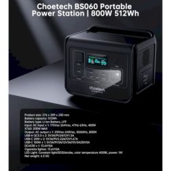 Зарядна станція Choetech BS060-EU-GY, 800W (BS060-EU-GY) - Картинка 4
