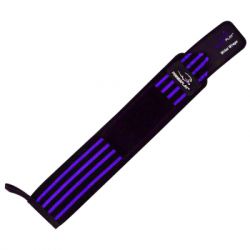 Бинт для спорта PowerPlay 3081 Gym WristT Wraps Чорно-Сині (PP_3081_Blue) - Картинка 3