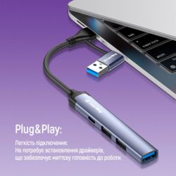 Концентратор ColorWay USB-A/USB-C 4-in-1 USB2.0х2/USB3.0/USB-C2.0 (CW-HUB06) - Картинка 10
