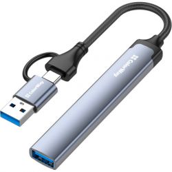 Концентратор ColorWay USB-A/USB-C 4-in-1 USB2.0х2/USB3.0/USB-C2.0 (CW-HUB06) - Картинка 3