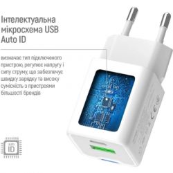 Зарядний пристрій ColorWay GaN Mini 35W PD Port PPS USB (Type-C PD + USB QC4.0) cable Type-C (CW-CHS055PDC-WT) - Картинка 10