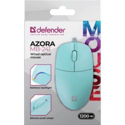 Мишка Defender Azora MB-241 LED USB Blue (52243) - Картинка 4