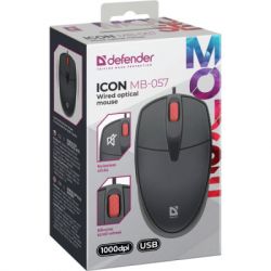 Мышка Defender Icon MB-057 USB Black (52057) - Картинка 5