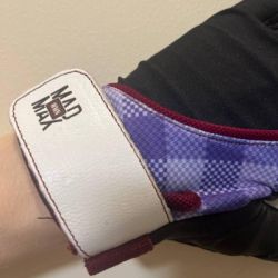 Рукавички для фітнесу MadMax MFG-911 Nine-eleven Black/perpito L (MFG-911-PEP_L) - Картинка 5