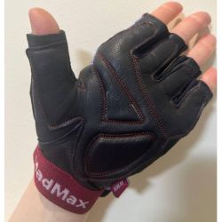 Рукавички для фітнесу MadMax MFG-911 Nine-eleven Black/perpito L (MFG-911-PEP_L) - Картинка 8