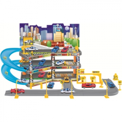 Ігровий набір Playset складний паркінг в комплекті з 4 машинками GARAGE (3858894672479) - Картинка 2