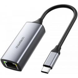 USB-C to Ethernet RJ45 2.5Gbps 0,1m USB3.1 Choetech (HUB-R02-GY-V1)