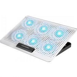 Подставка для ноутбука IceCoorel 10-15.6", 6*60mm 580 RPM, 2*USB, 350x225x26mm, Silver (A19) - Картинка 2