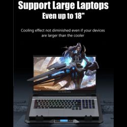 Подставка для ноутбука IceCoorel 10-15.6", 2*60mm 2800 RPM, USB2.0+LCD+speed control., 400x350x45mm (A3) - Картинка 8