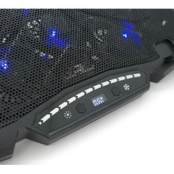 Підставка для ноутбука Підставка до ноутбука IceCoorel 10-17", 15*60mm 2500 RPM, TYPE-C+USB, 400x305x39mm, Black (K12) - Картинка 4