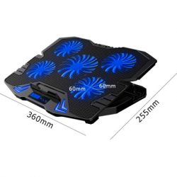 ϳ������� ��� �������� ϳ������� �� �������� IceCoorel 10-15", 1*125mm 1400 RPM + 4*70mm 2500 RPM, 2*USB, 365x297x30mm, Blue (K5Bl) - �������� 4