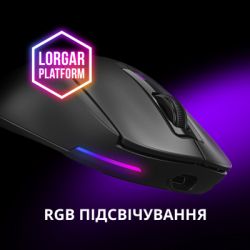 Мышка Lorgar MSA10W Wireless Gaming Black (LRG-MSA10W-BK) - Картинка 9