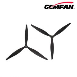    Gemfan F1510 Folding 3 Blade Glass Fiber Nylon - Black 1CW + 1CCW (PMGNF1510-3A2)
