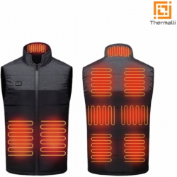 Жилет с подогревом Thermalli Chatel чорний/сірий S (10100505-01S) - Картинка 4