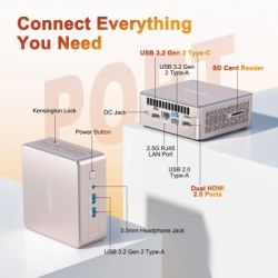 Комп'ютер GEEKOM Mimi PC A5 / Ryzen7 5825U, 16, 512, W11Pro (GMA5R75825U-16512-EU) - Картинка 7