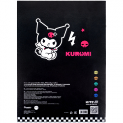 Кольоровий папір Kite А4 неоновий Kuromi (10 аркушів/ 5 кольорів) (HK24-252-2) - Картинка 4