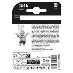  CR 1616     1616 3V, 1 .   Duracell (5011067) -  2