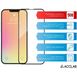 Скло захисне ACCLAB Full Glue ESD Apple Iphone 13/13 Pro Black (1283126542527) - Картинка 3