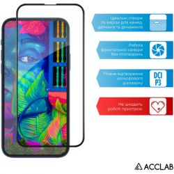 Скло захисне ACCLAB Full Glue ESD Apple Iphone 13/13 Pro Black (1283126542527) - Картинка 5