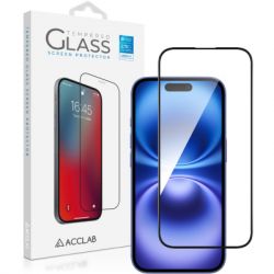 ���� ������� ACCLAB Full Glue Apple iPhone 16 Plus Black (1283126593260)