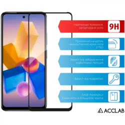 Скло захисне ACCLAB Full Glue Infinix Hot 40i Black (1283126588914) - Картинка 3