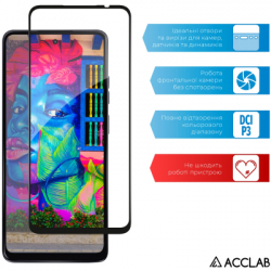 Скло захисне ACCLAB Full Glue MOTO G24 Power Black (1283126591778) - Картинка 5