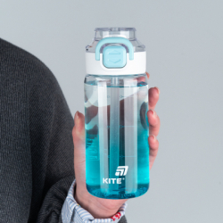 Поїльник-непроливайка Kite 600 мл, блакитна (K25-1212-2) - Картинка 4