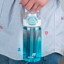 Поїльник-непроливайка Kite 600 мл, блакитна (K25-1212-2) - Картинка 5