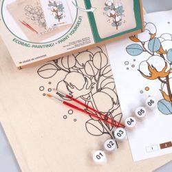 Набор для творчества Rosa Talent екосумка-розмальовка, Бавовна, 38х42 см (4823098541196) - Картинка 4