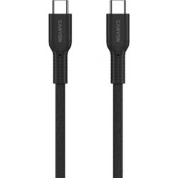���� ������ USB-C to USB-C 1.0m OnWire 60CL C-C 60W COLOR Braided 1m Black Canyon (CND-CCAP60AB10B) - �������� 3