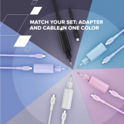 ���� ������ USB-C to USB-C 1.0m OnWire 60CL C-C 60W COLOR Braided 1m Black Canyon (CND-CCAP60AB10B) - �������� 4