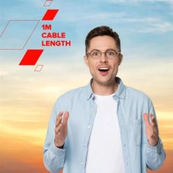 ���� ������ USB-C to USB-C 1.0m OnWire 60CL C-C 60W COLOR Braided 1m Black Canyon (CND-CCAP60AB10B) - �������� 5