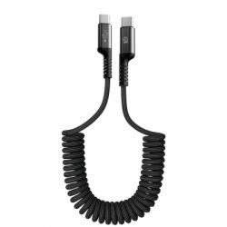   USB-C to USB-C 1.0m Spiral 3A Black Armorstandart (ARM75392)