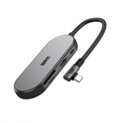  Armorstandart Angle USB-C to HDMI 4K, RJ45, PD, 2USB, SD, microSD Grey (ARM86022)